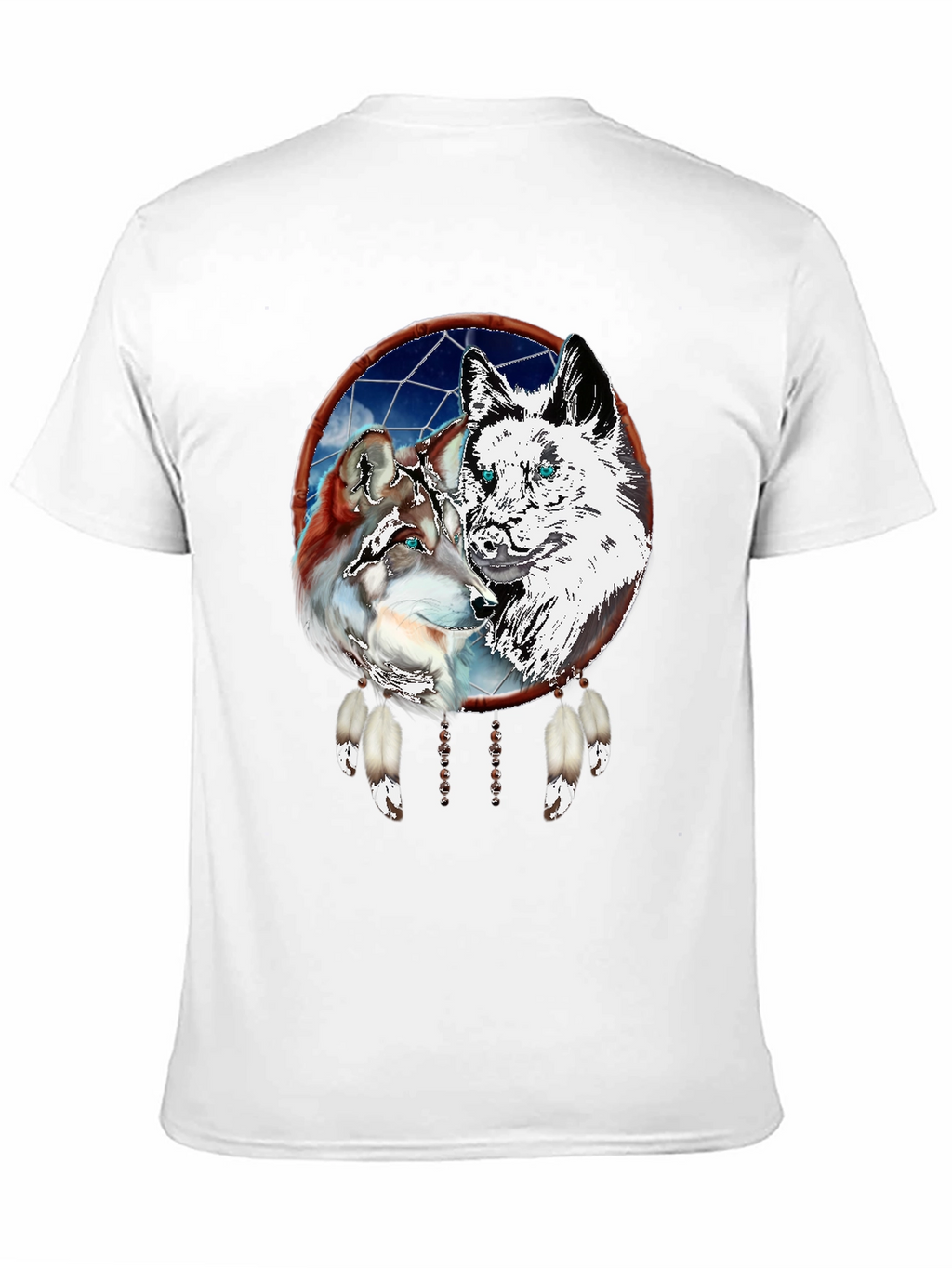 Wolf Dream Catcher Graphic Tee