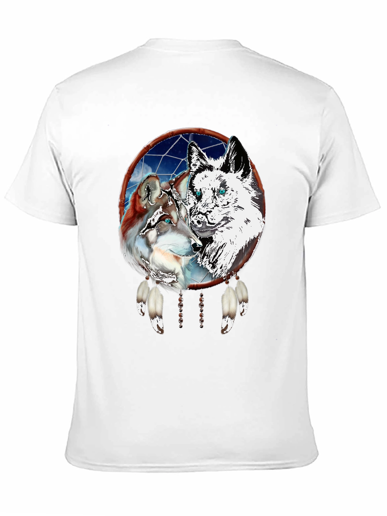 Wolf Dream Catcher Graphic Tee