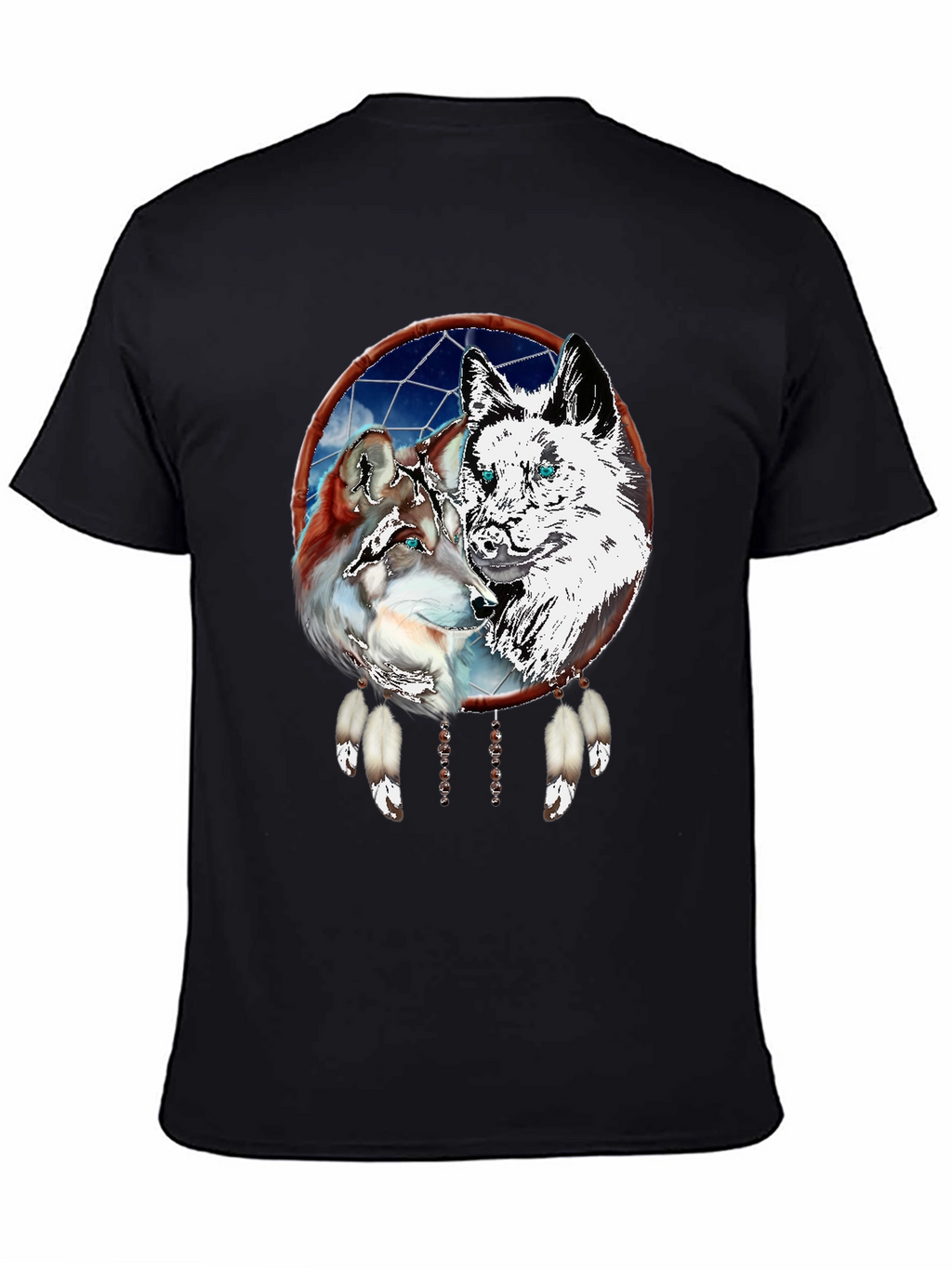 Wolf Dream Catcher Graphic Tee