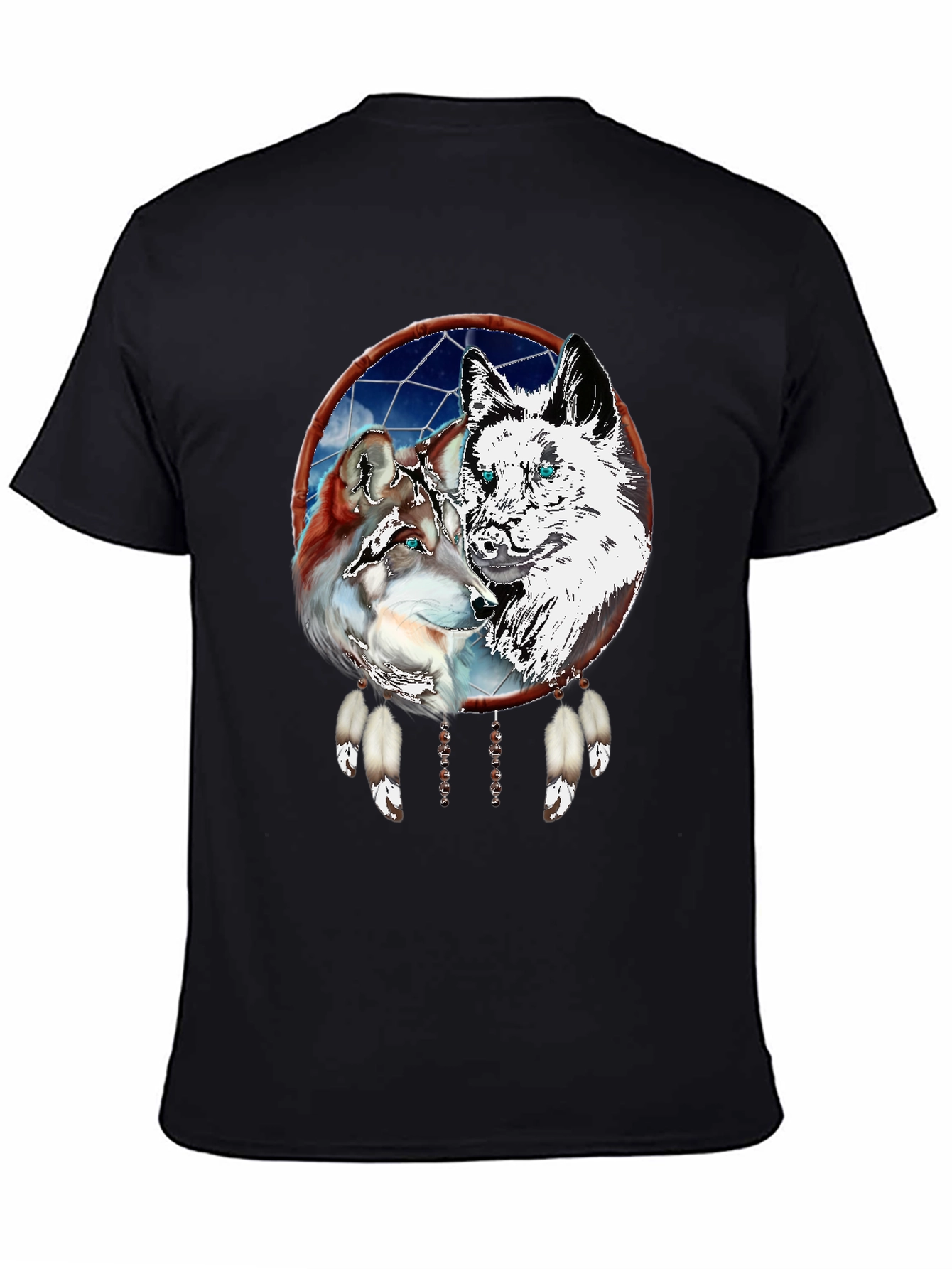 Wolf Dream Catcher Graphic Tee