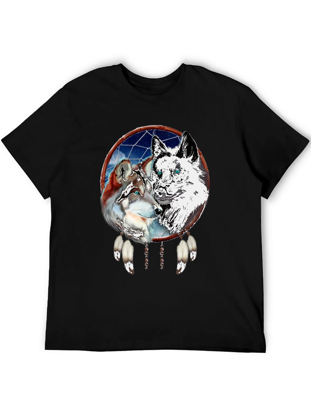 Wolf Dream Catcher Graphic Tee