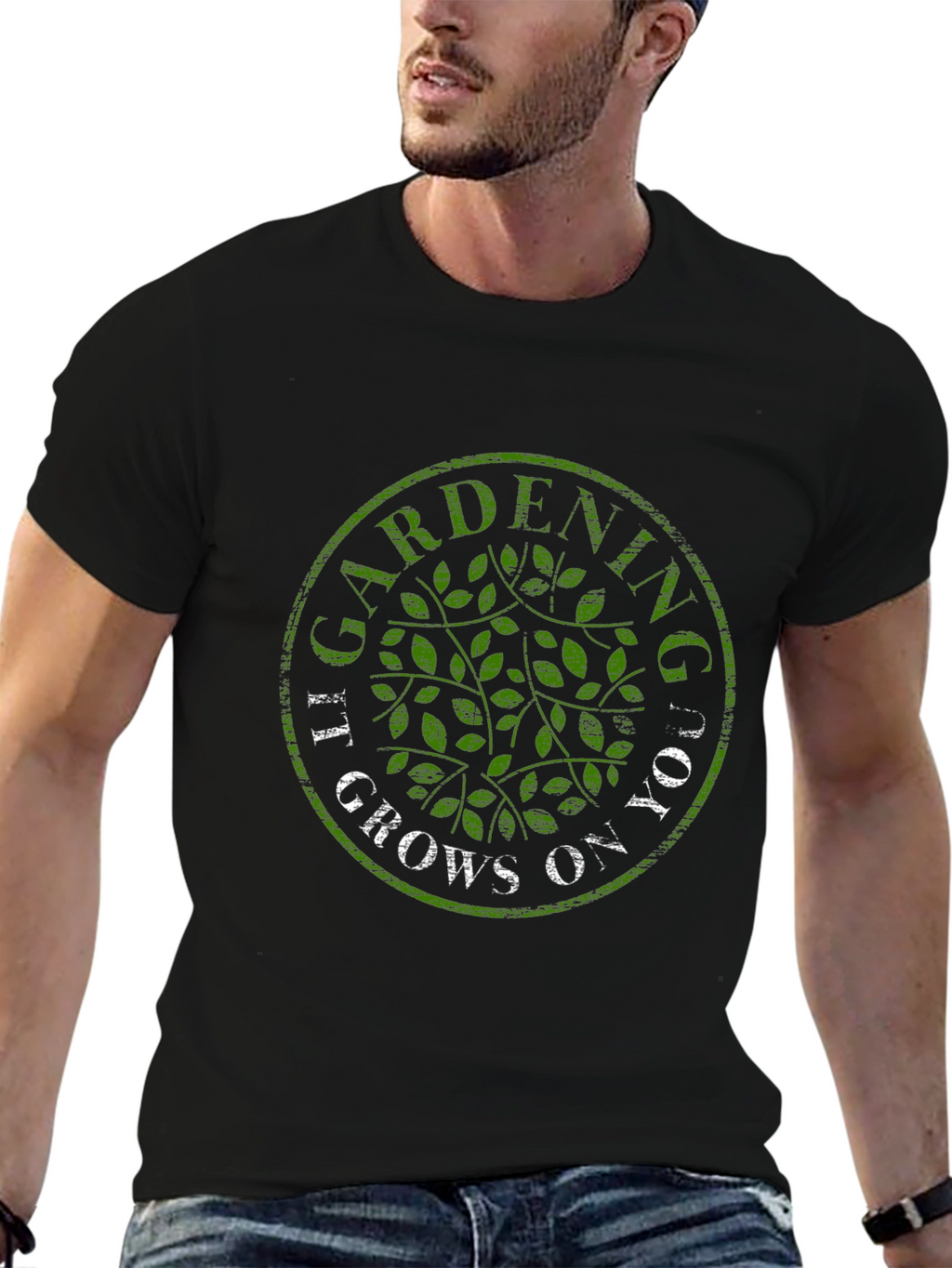 Gardening Grows On You T-Shirt - Black