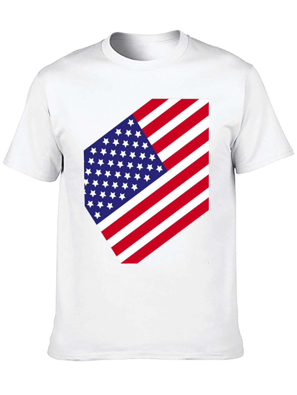 USA Flag Graphic Tee - Patriotic Style