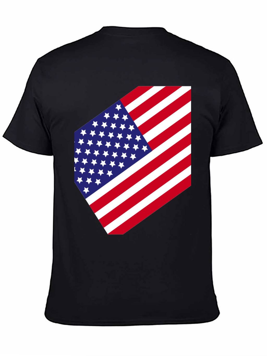 USA Flag Graphic Tee - Patriotic Style