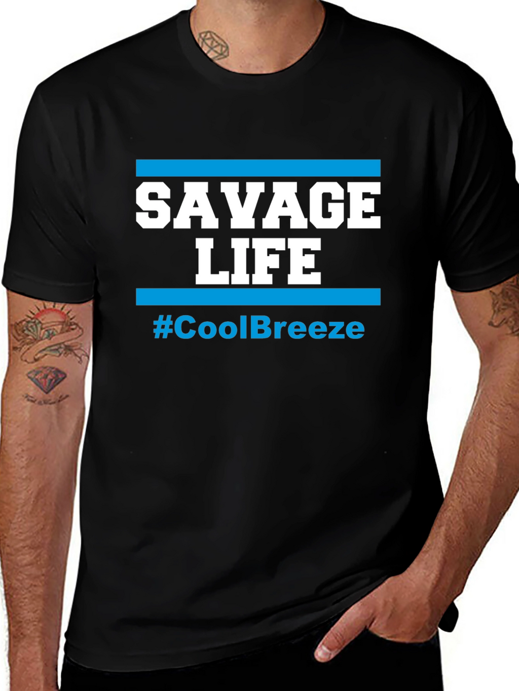 Savage Life Cool Breeze Graphic Tee
