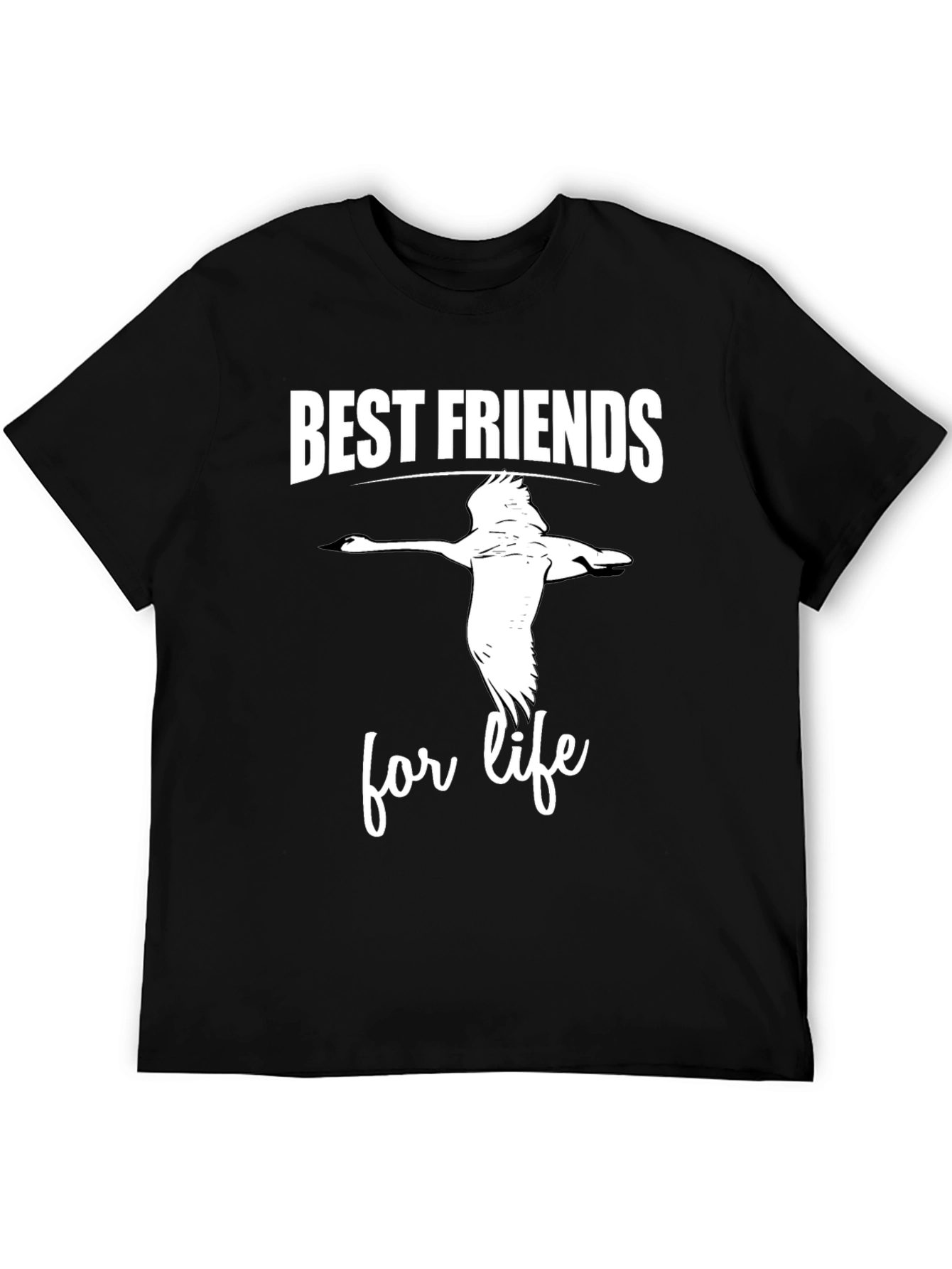 Best Friends For Life Black T-Shirt