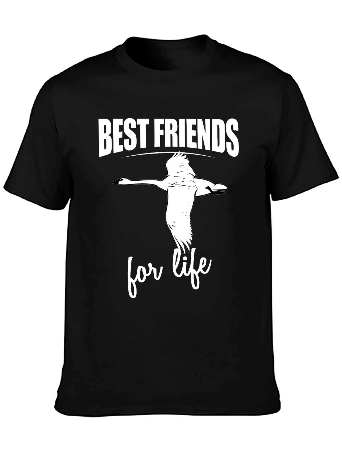 Best Friends For Life Black T-Shirt