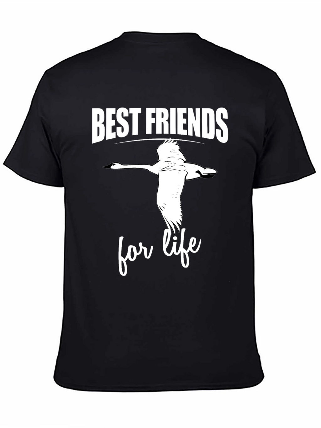 Best Friends For Life Black T-Shirt