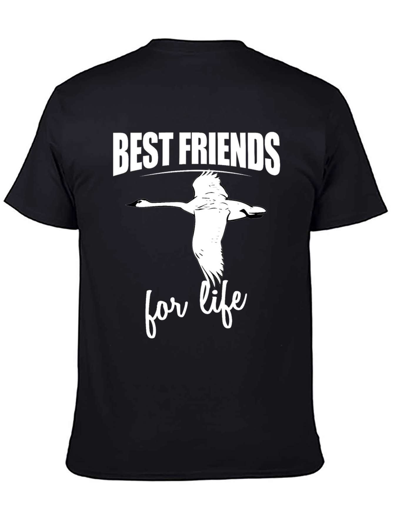 Best Friends For Life Black T-Shirt