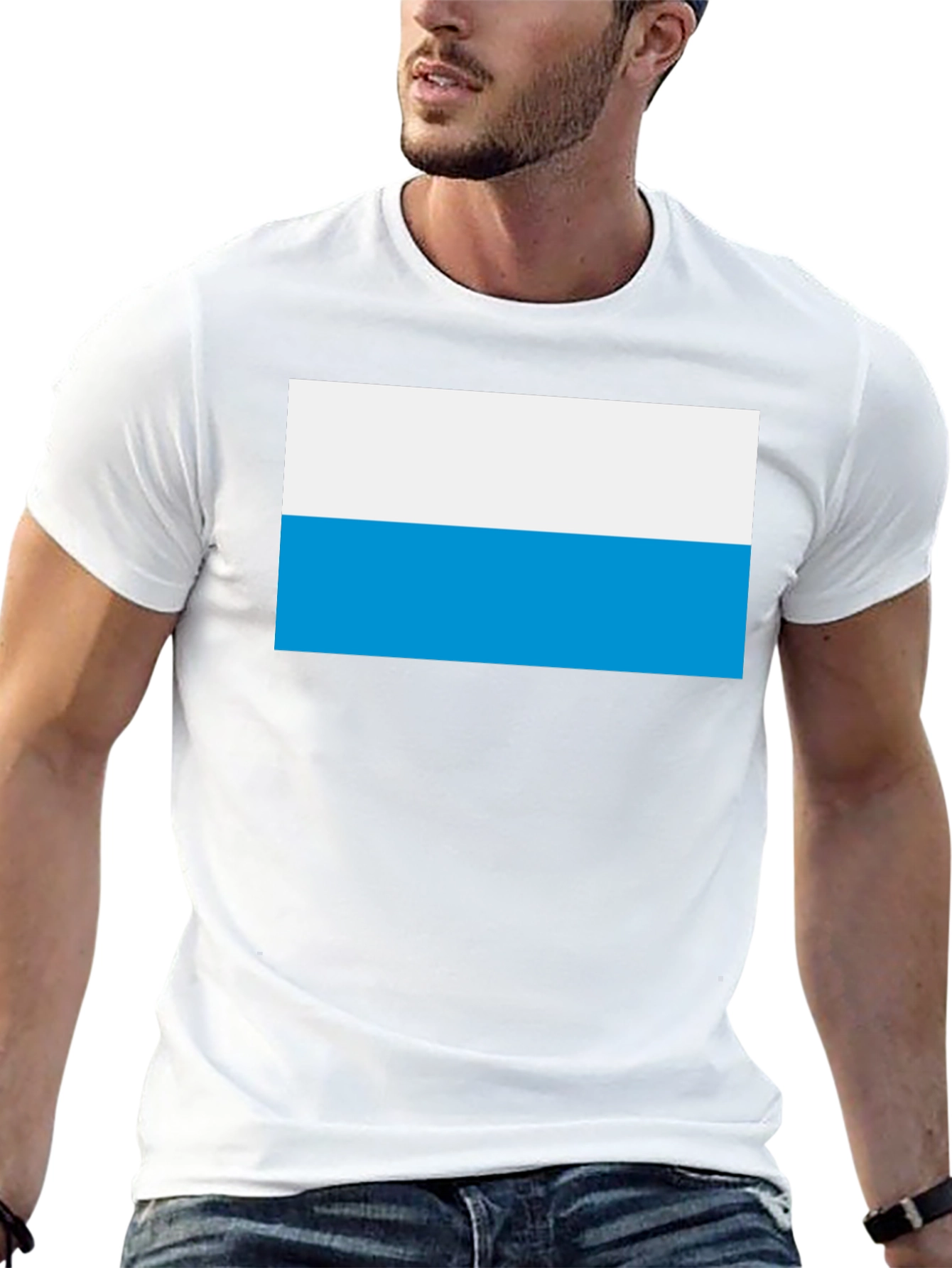 San Marino Flag T-Shirt - Black Cotton Tee