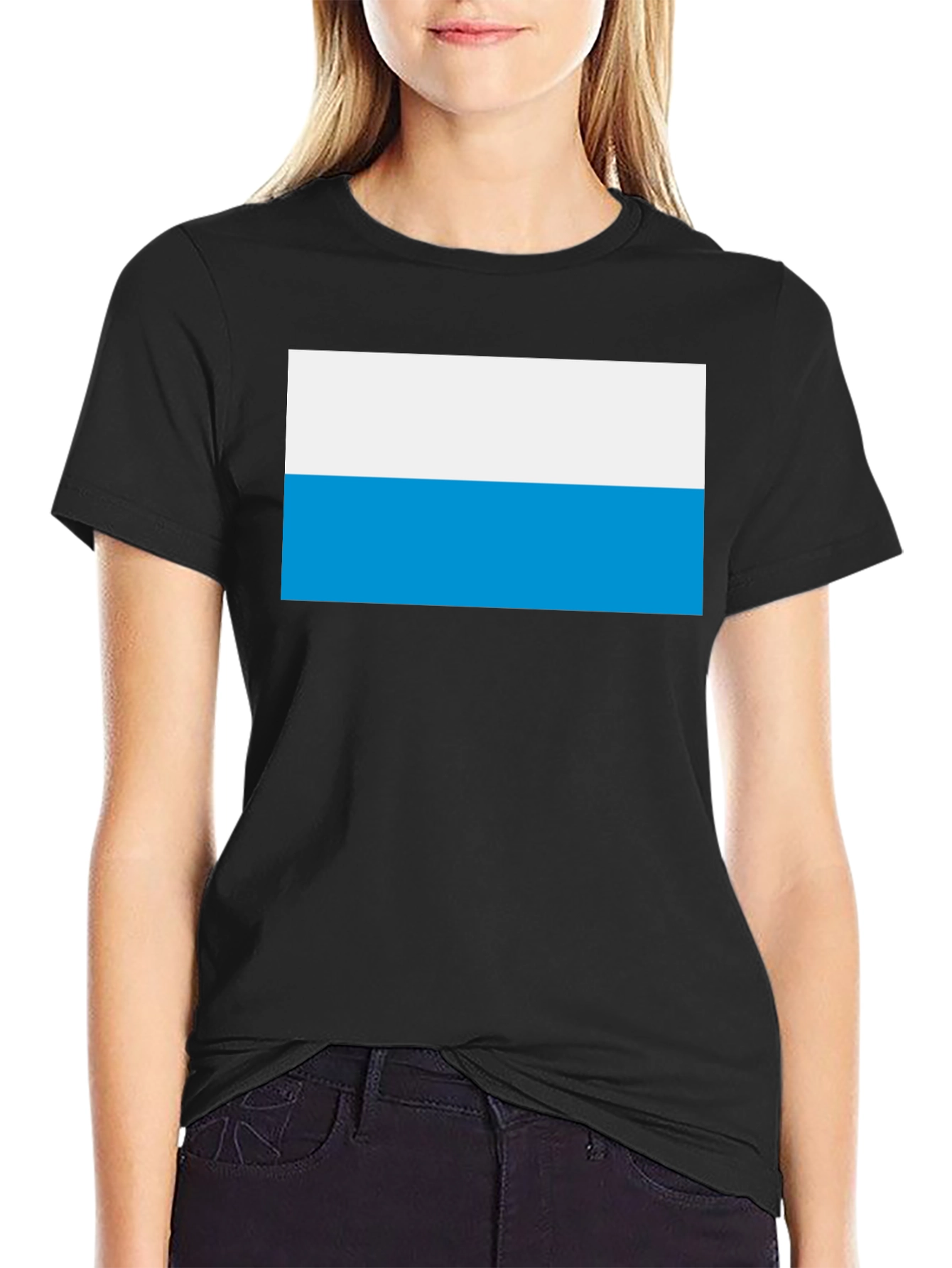 San Marino Flag T-Shirt - Black Cotton Tee