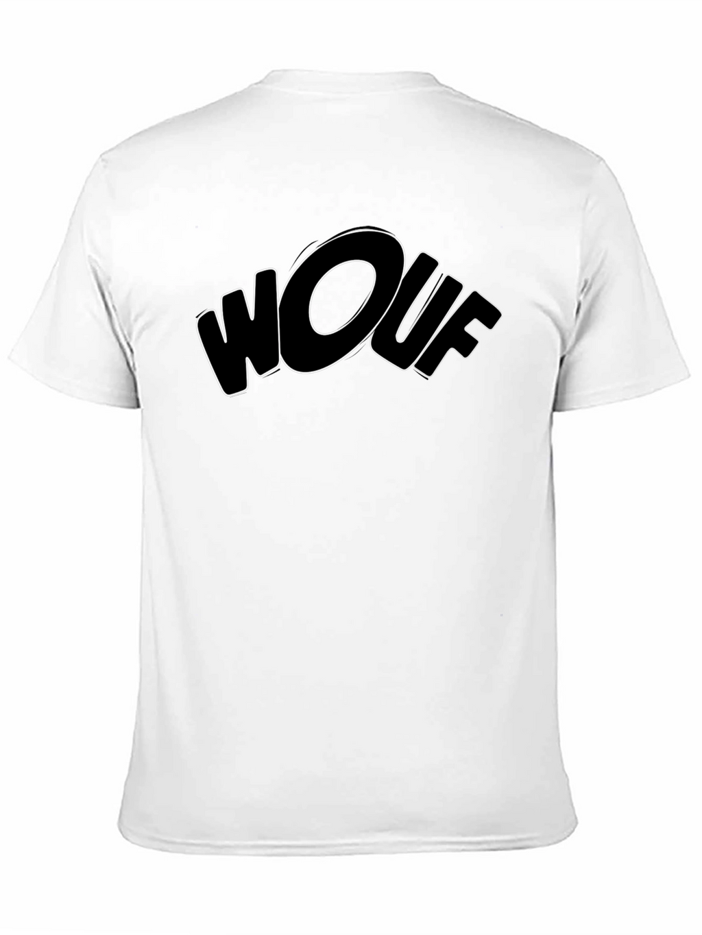 Wouf Graphic Tee - Trendy Black T-Shirt