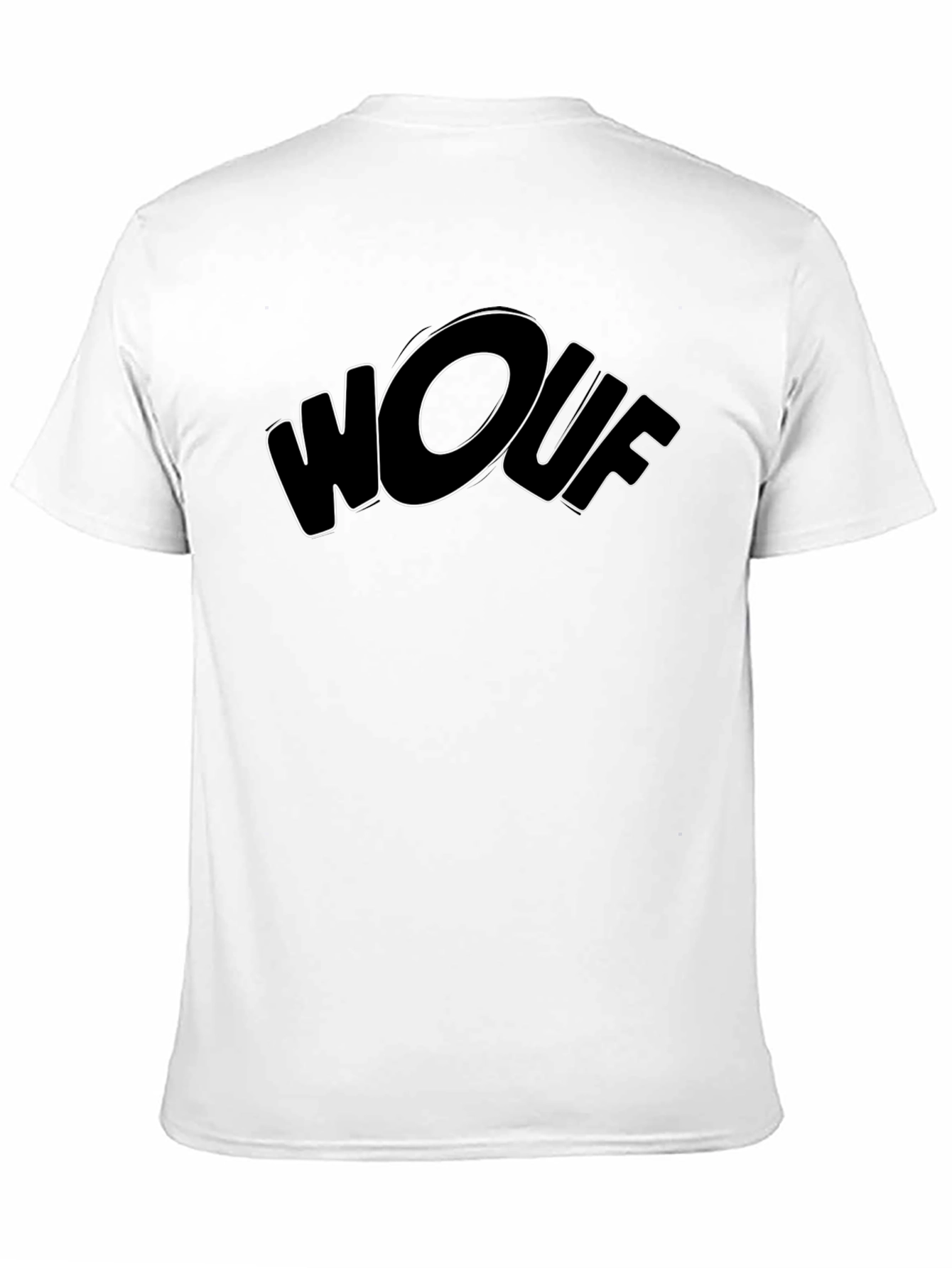 Wouf Graphic Tee - Trendy Black T-Shirt