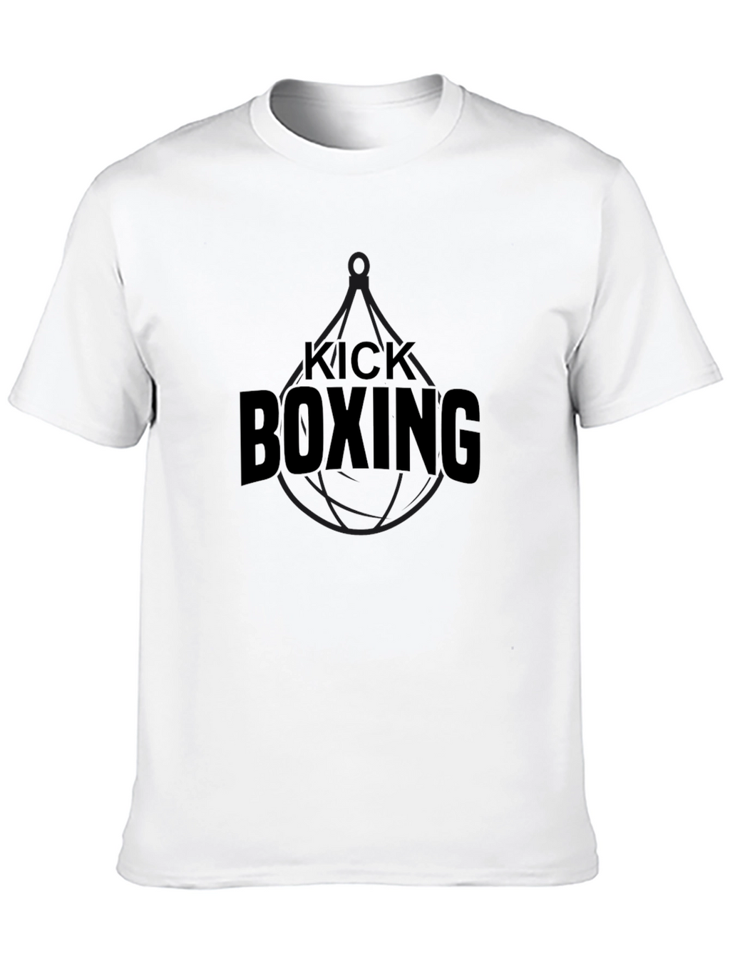 Kick Boxing Black Graphic Tee - Athletic Training Shirt