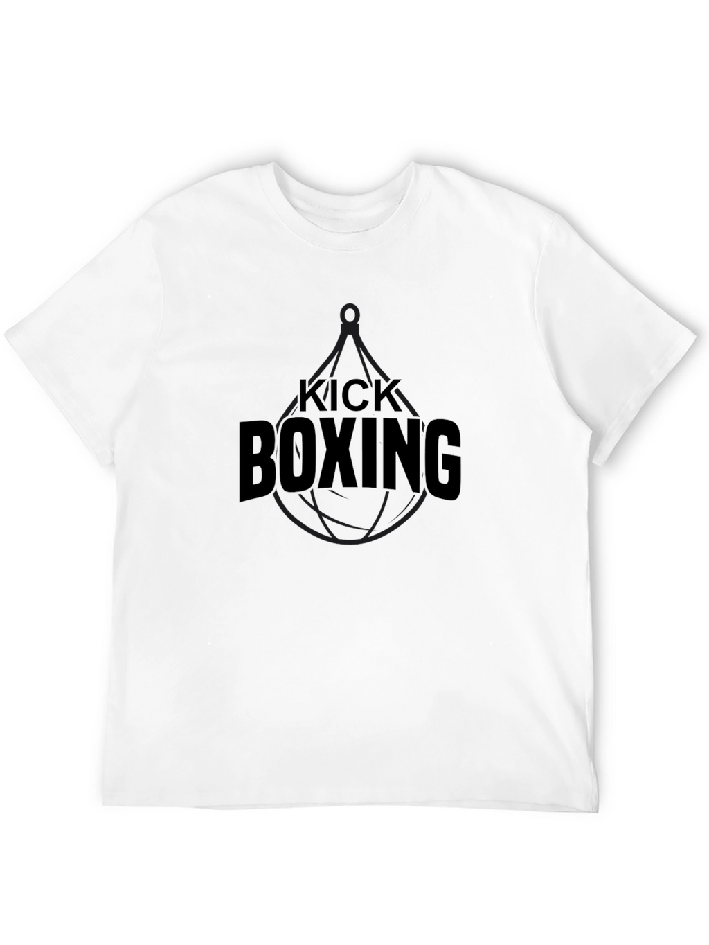 Kick Boxing Black Graphic Tee - Athletic Training Shirt