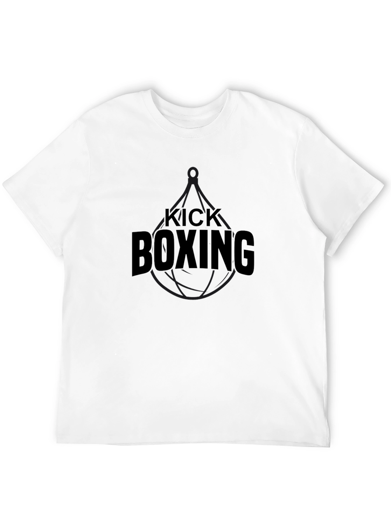 Kick Boxing Black Graphic Tee - Athletic Training Shirt