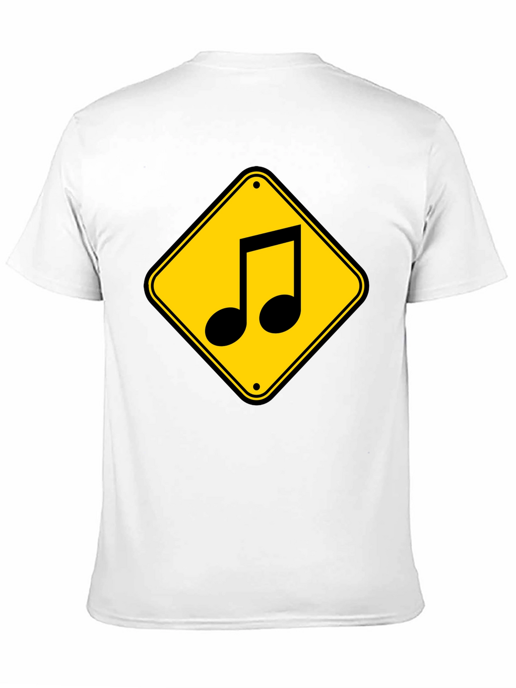 Music Note Road Sign Graphic T-Shirt