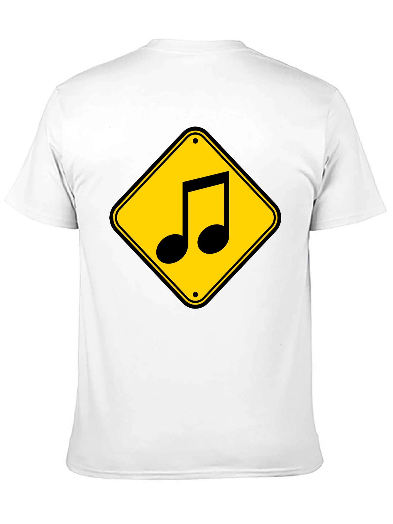Music Note Road Sign Graphic T-Shirt