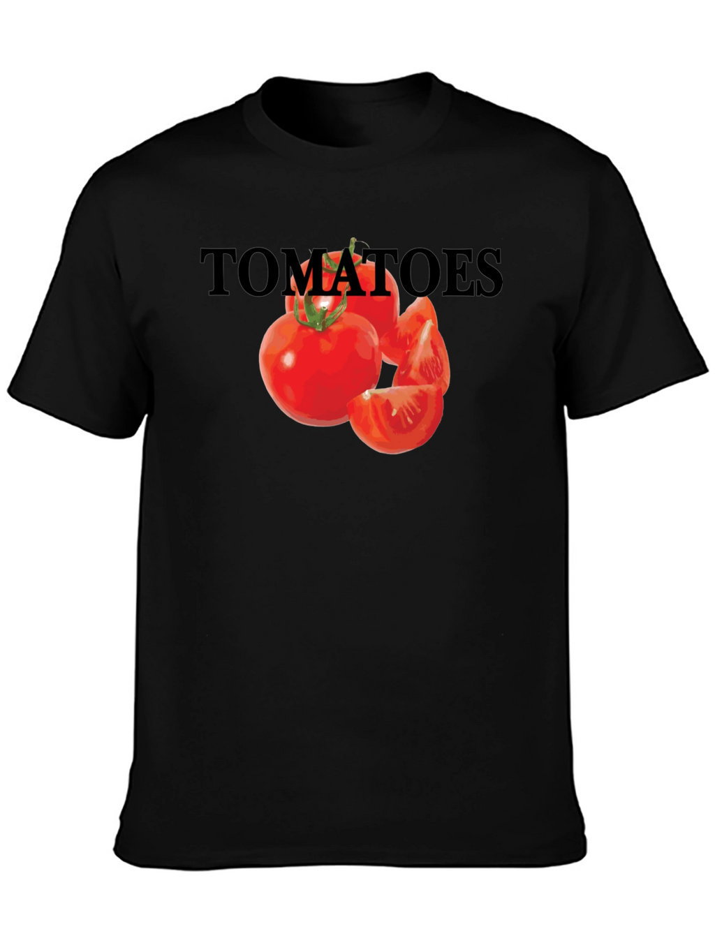 Tomatoes Graphic Tee - Unisex Black T-Shirt