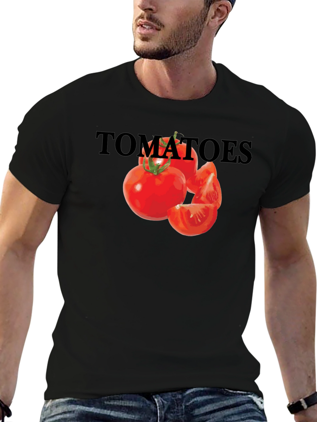 Tomatoes Graphic Tee - Unisex Black T-Shirt