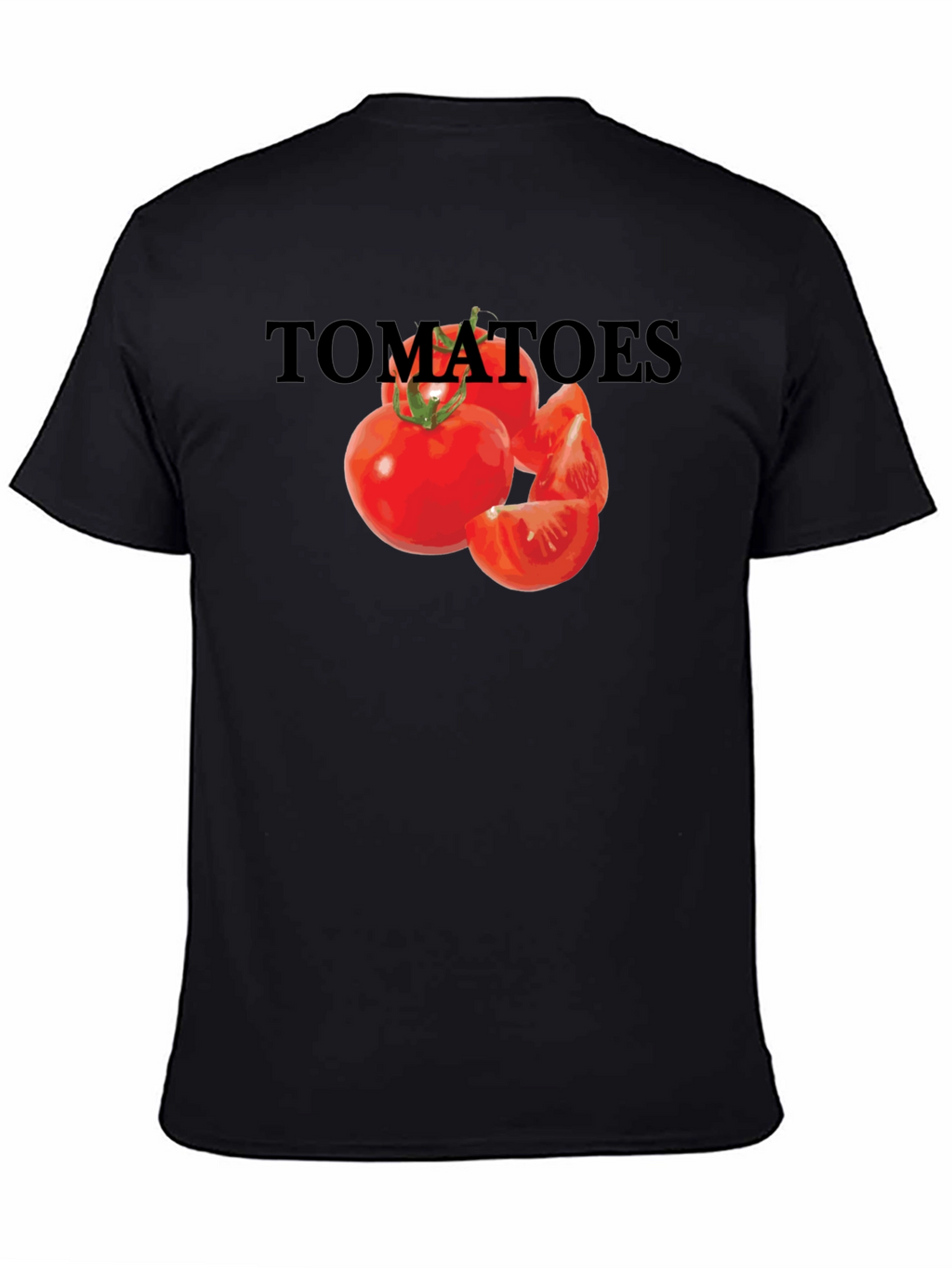 Tomatoes Graphic Tee - Unisex Black T-Shirt