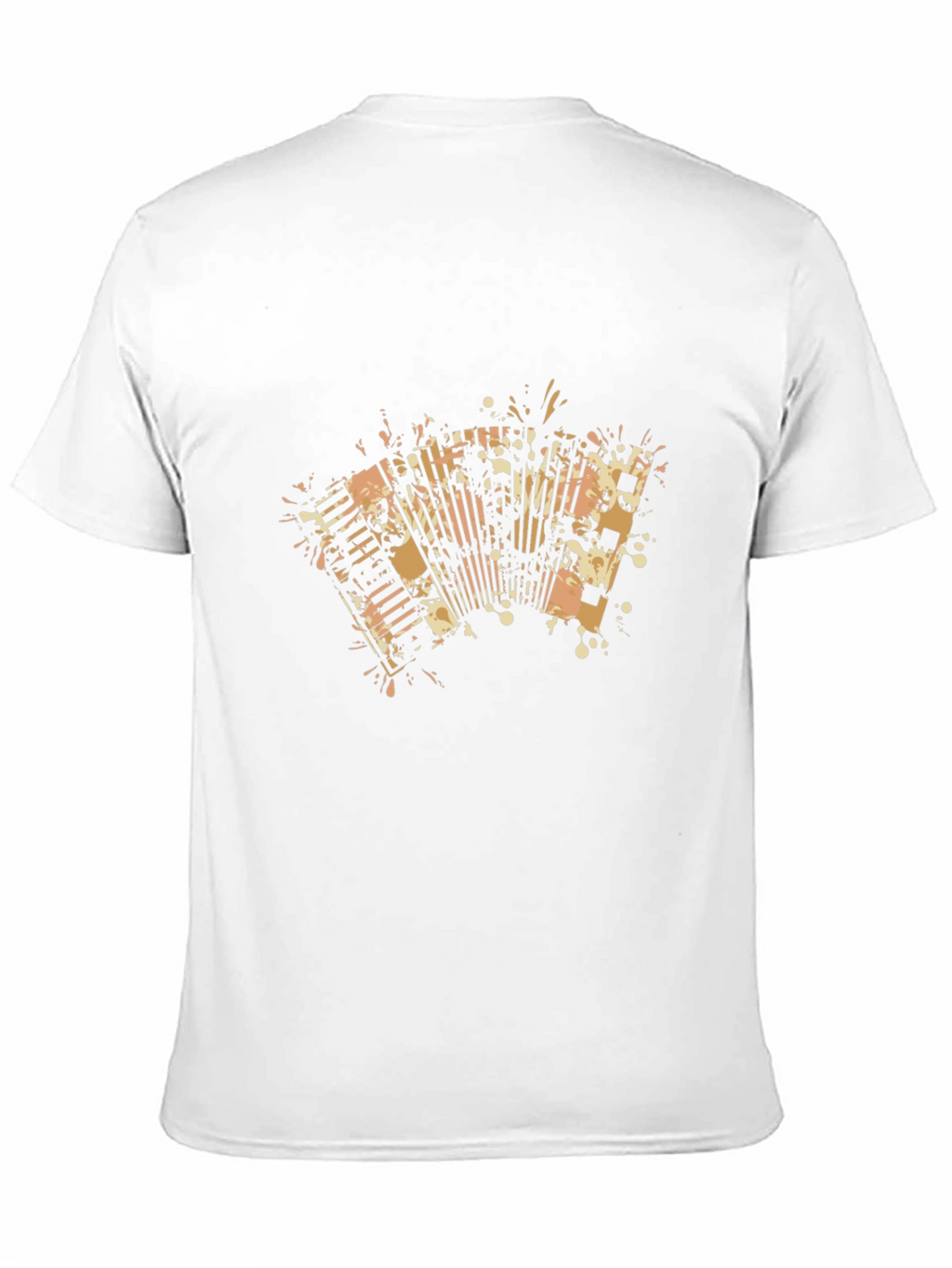 Accordion Graphic Print Black T-Shirt