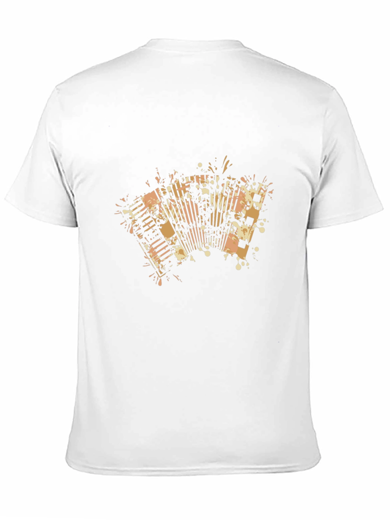 Accordion Graphic Print Black T-Shirt