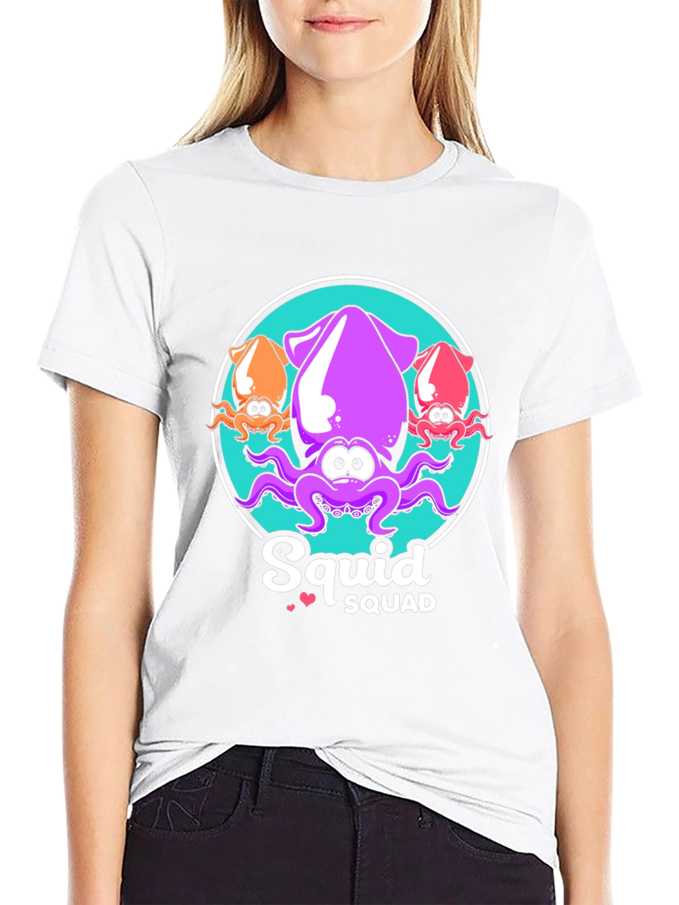Squid Squad Black T-Shirt - Fun Graphic Tee