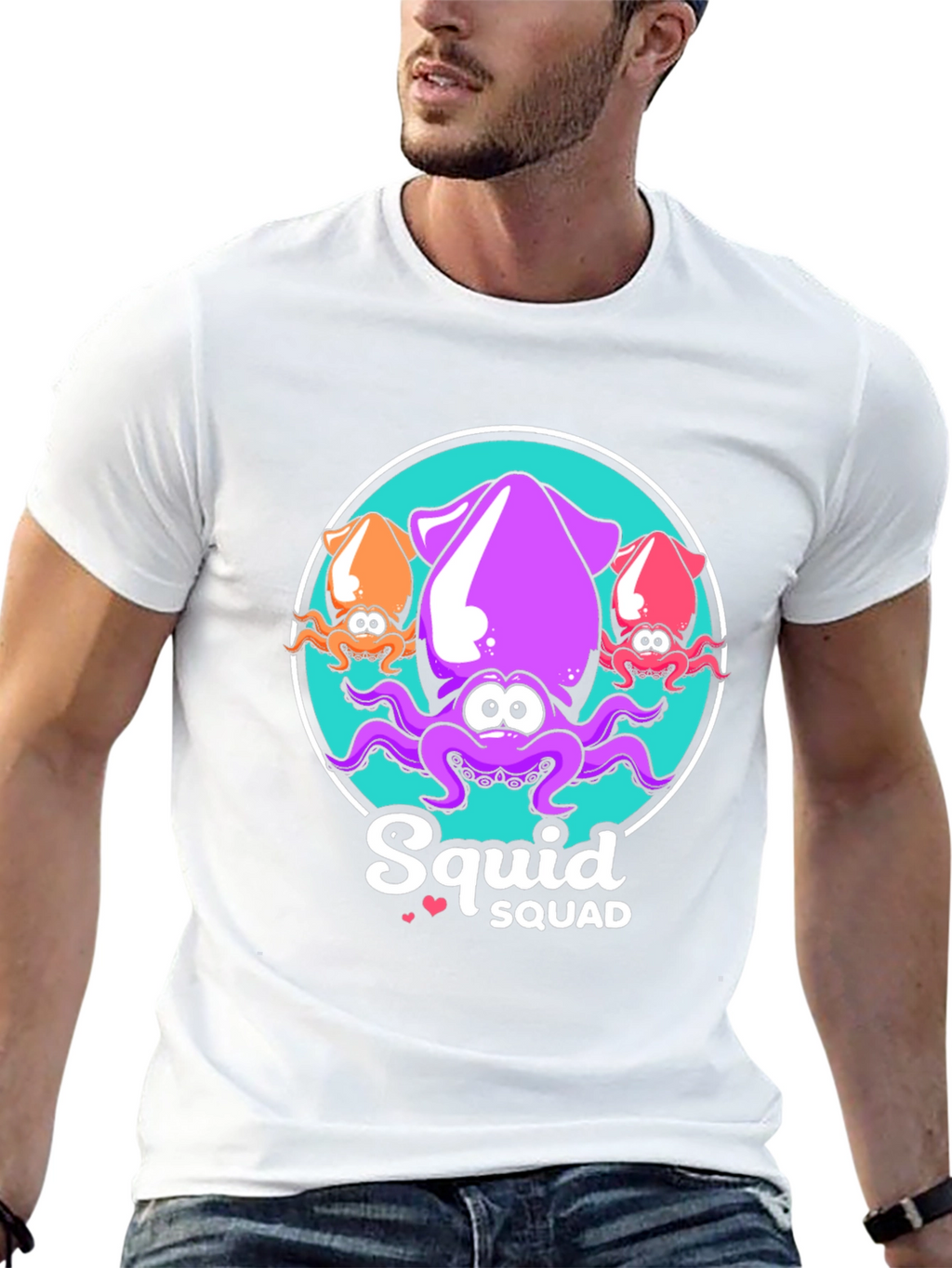 Squid Squad Black T-Shirt - Fun Graphic Tee