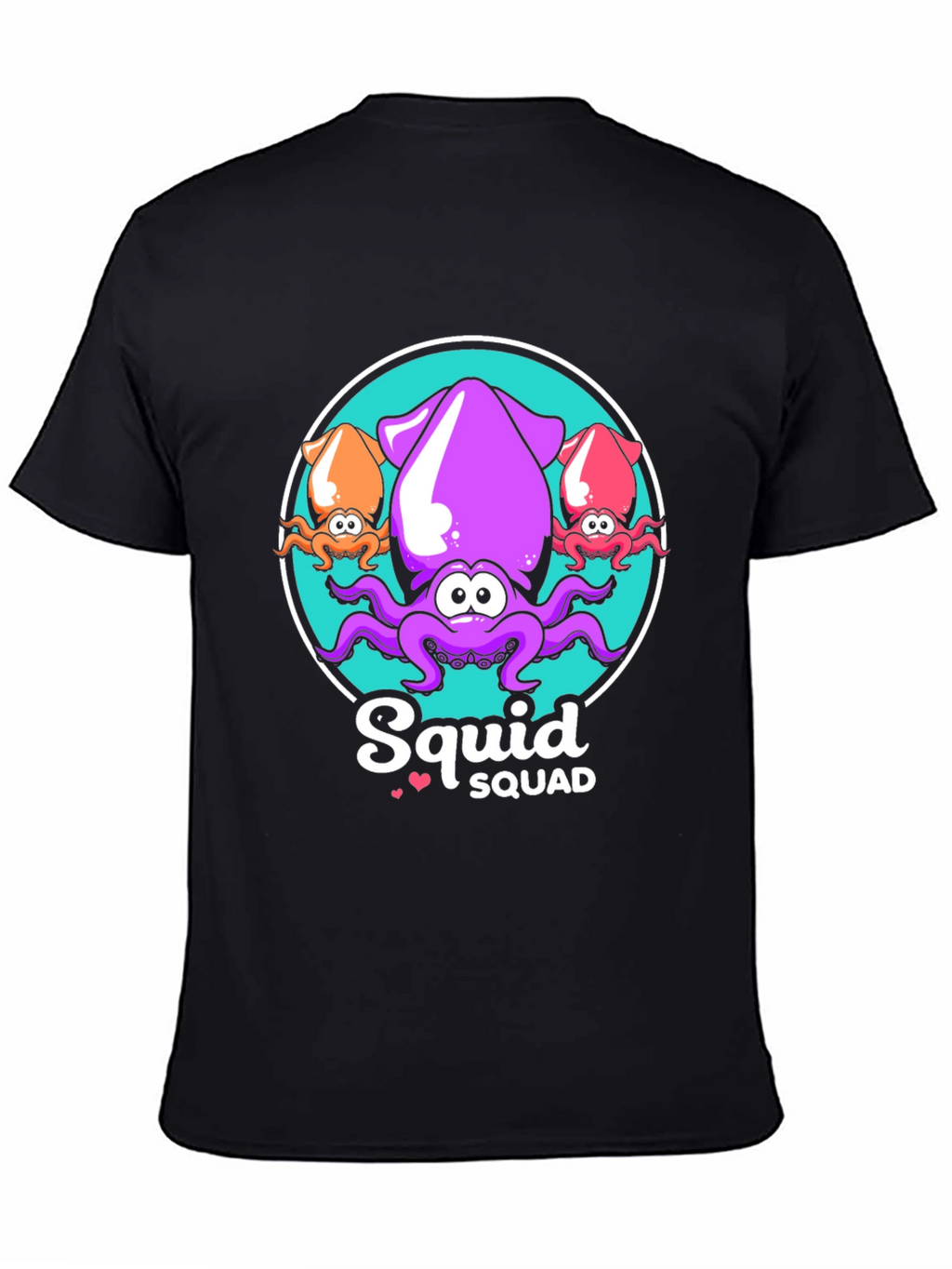 Squid Squad Black T-Shirt - Fun Graphic Tee