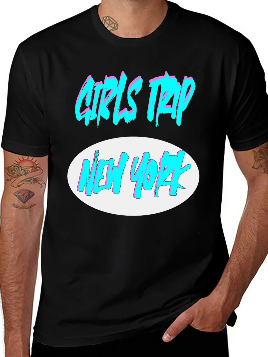 Girls Trip New York Black T-Shirt