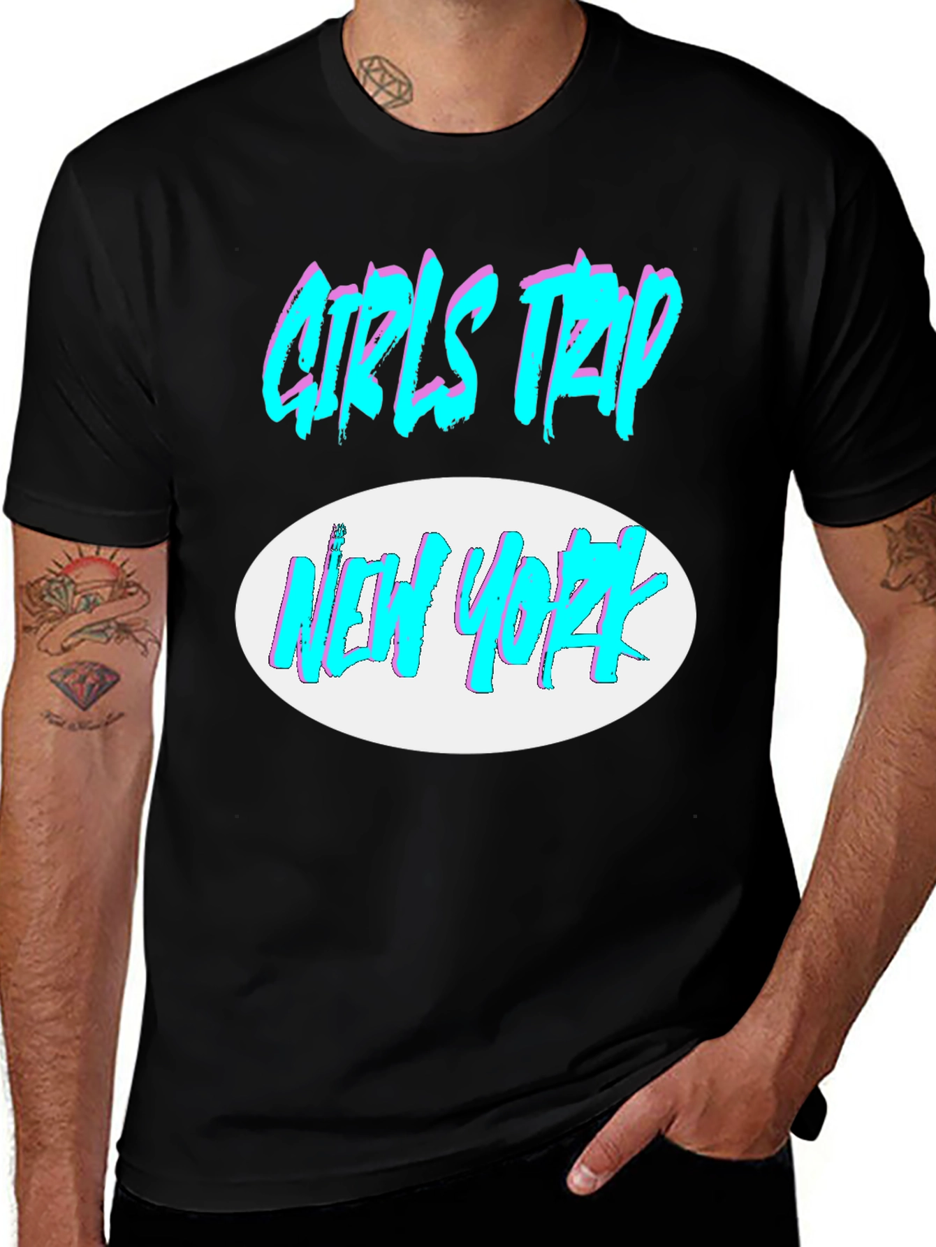 Girls Trip New York Black T-Shirt