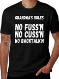 Grandmas Rules Funny T-Shirt