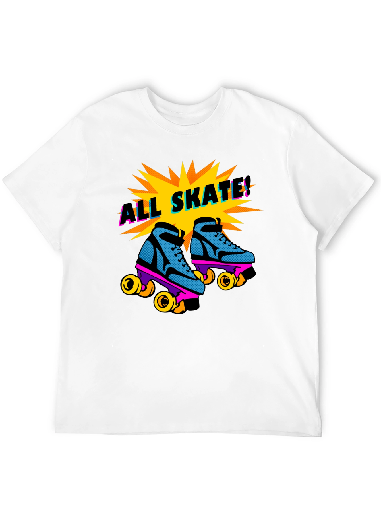 All Skate! Retro Roller Skate Graphic Tee