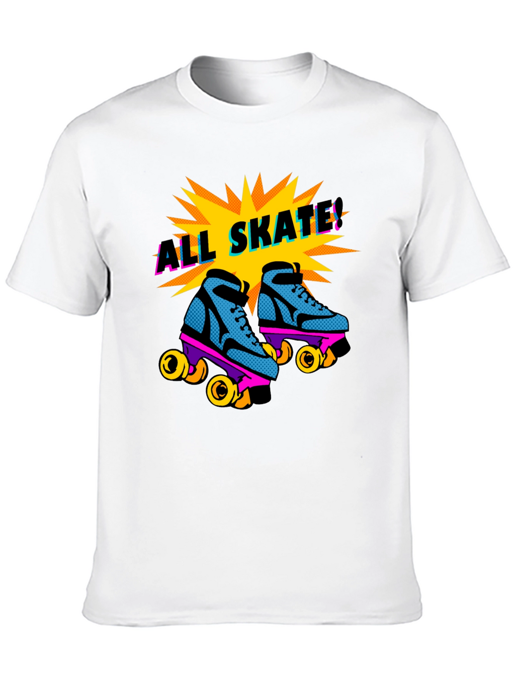 All Skate! Retro Roller Skate Graphic Tee