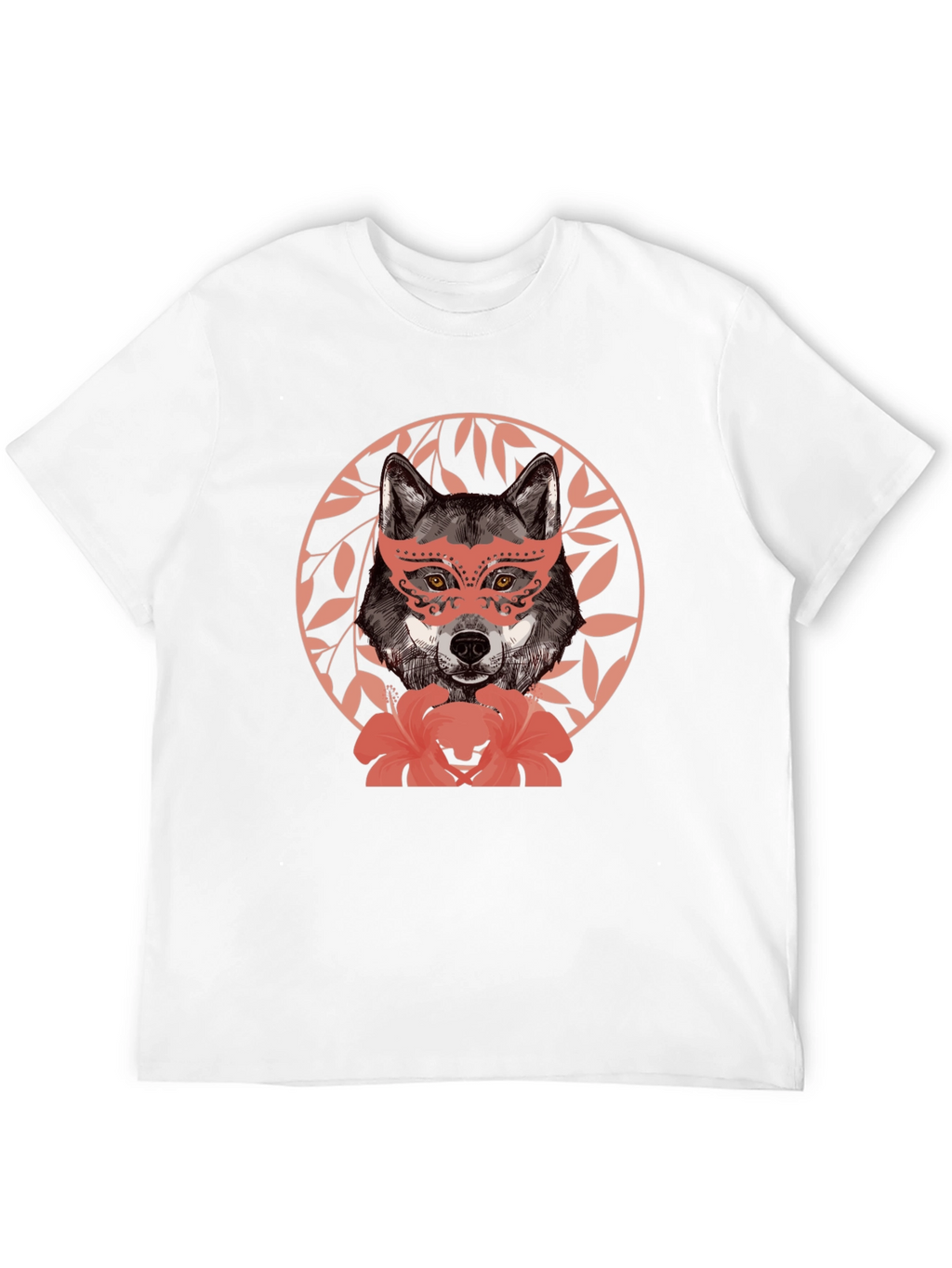 Wolf in Mask Graphic T-Shirt