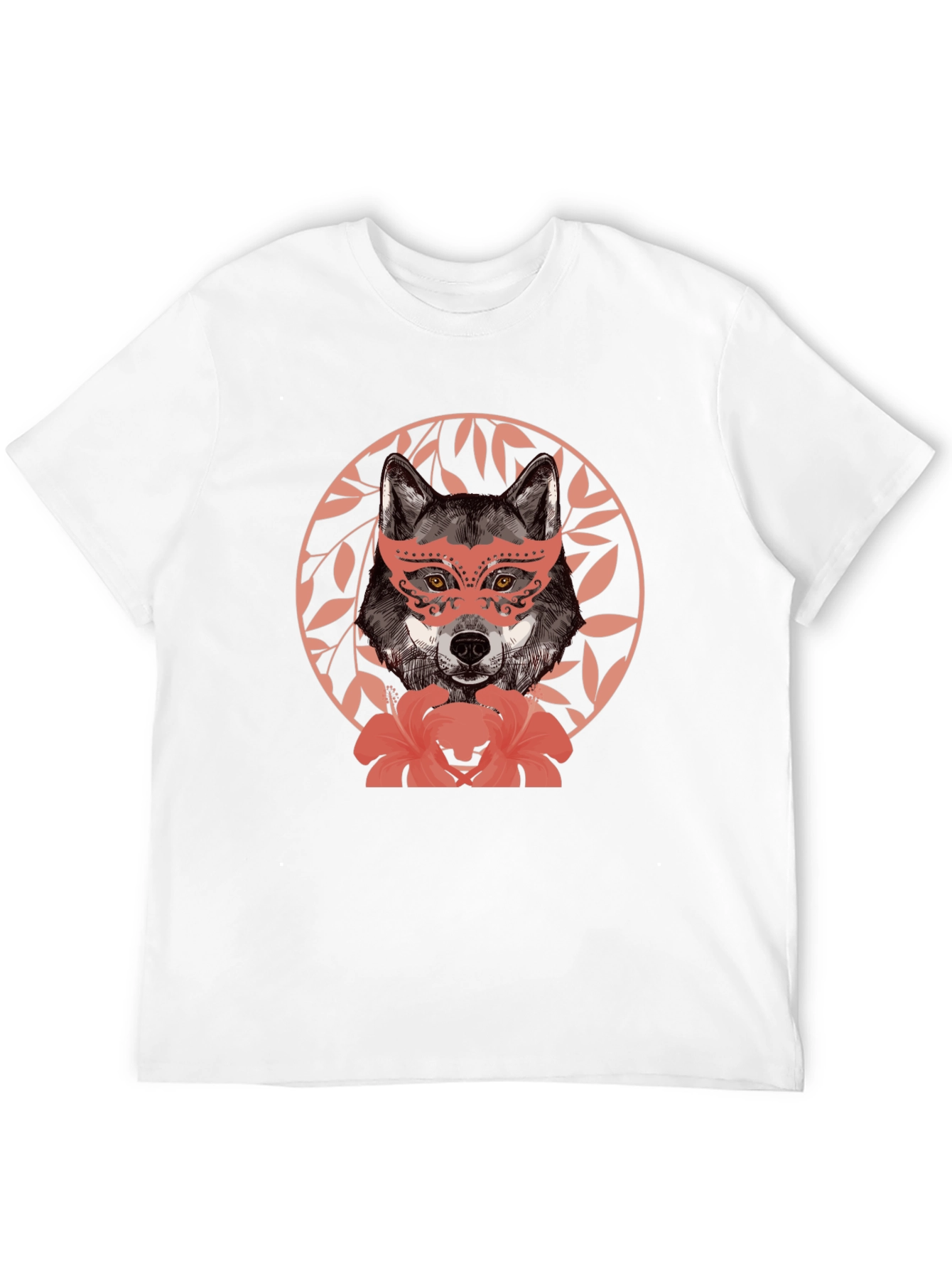 Wolf in Mask Graphic T-Shirt