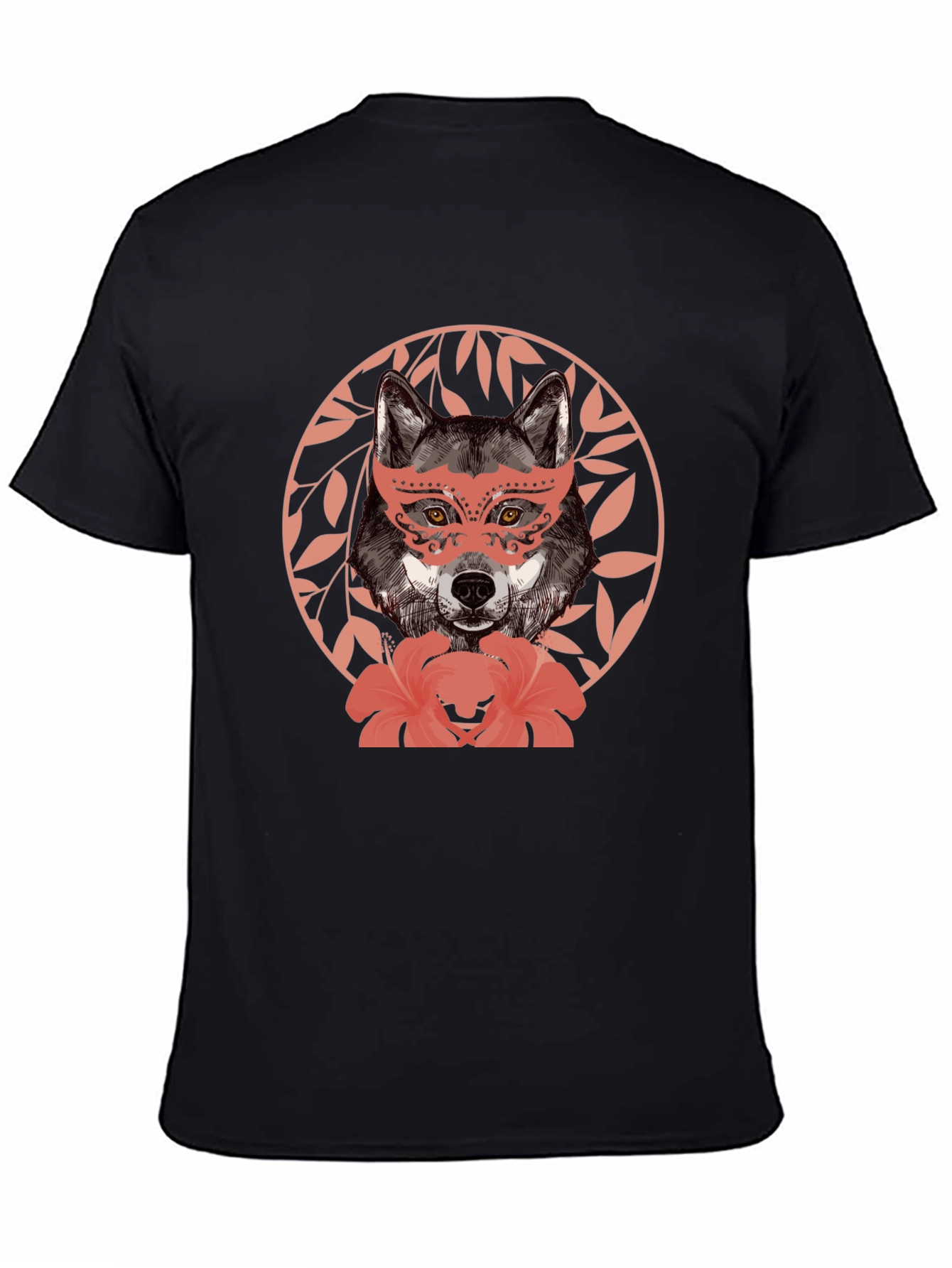 Wolf in Mask Graphic T-Shirt