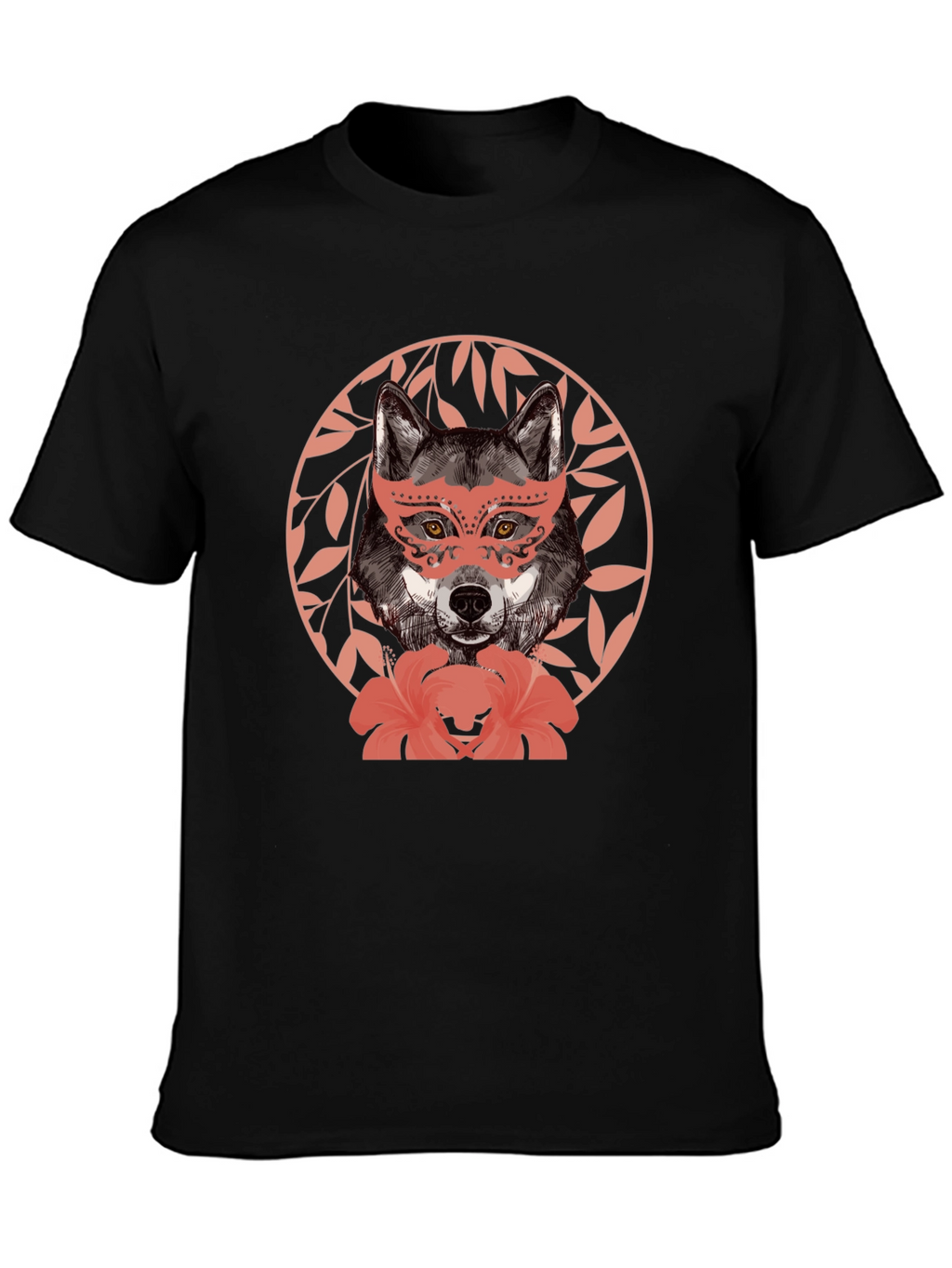 Wolf in Mask Graphic T-Shirt