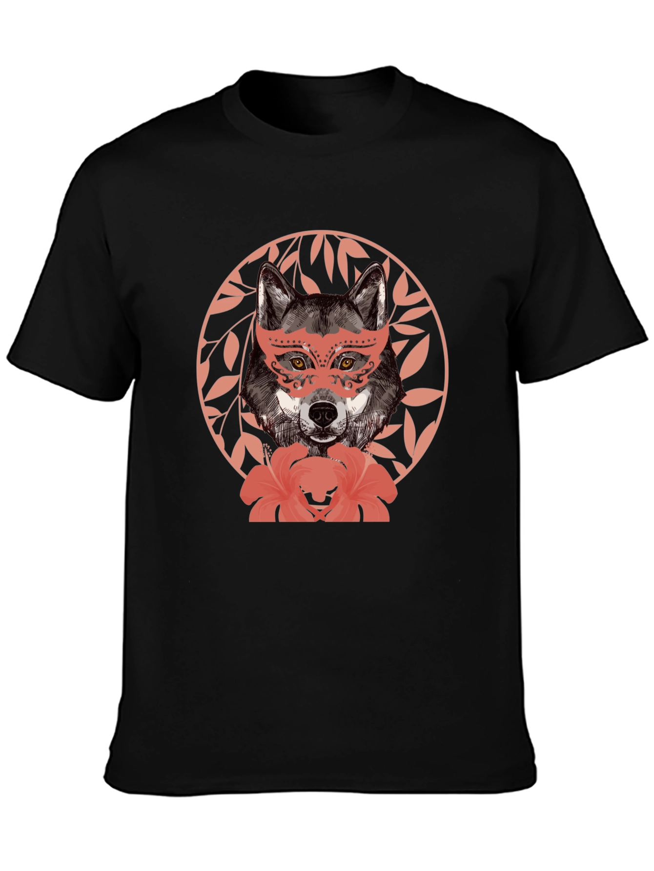Wolf in Mask Graphic T-Shirt