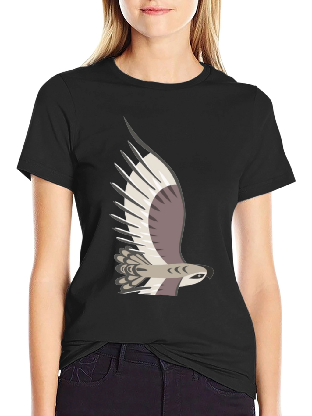 Cool Eagle Graphic Tee - Mens Black T-Shirt