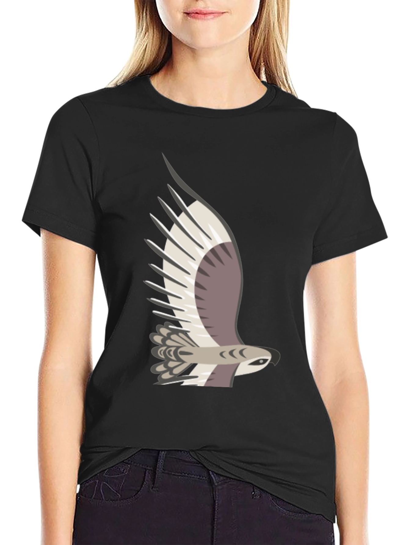 Cool Eagle Graphic Tee - Mens Black T-Shirt
