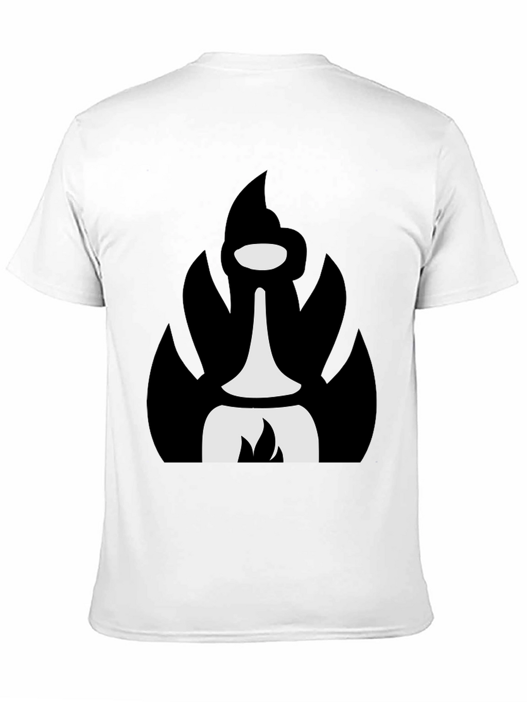 Abstract Black T-Shirt with Unique Graphic