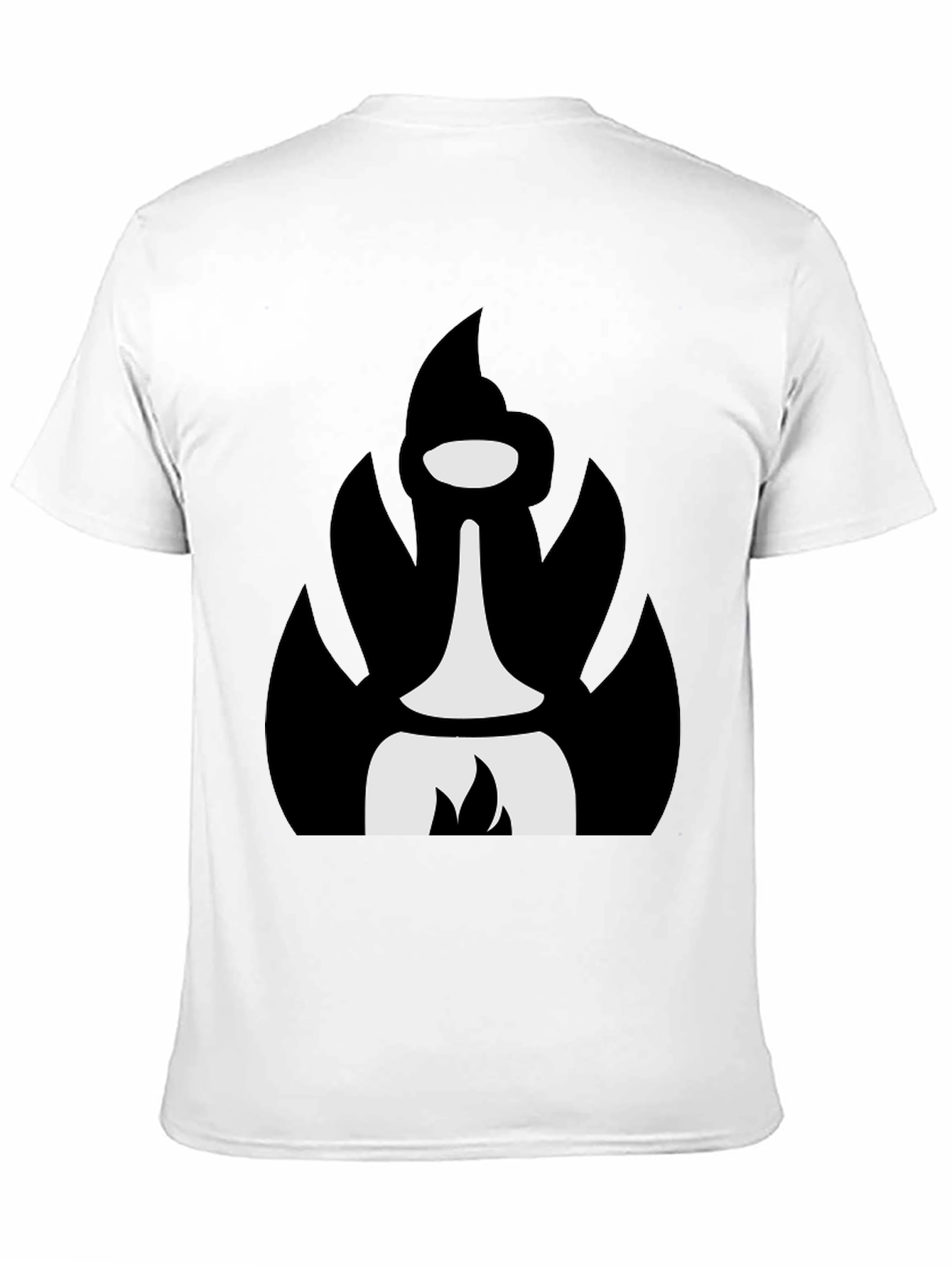 Abstract Black T-Shirt with Unique Graphic