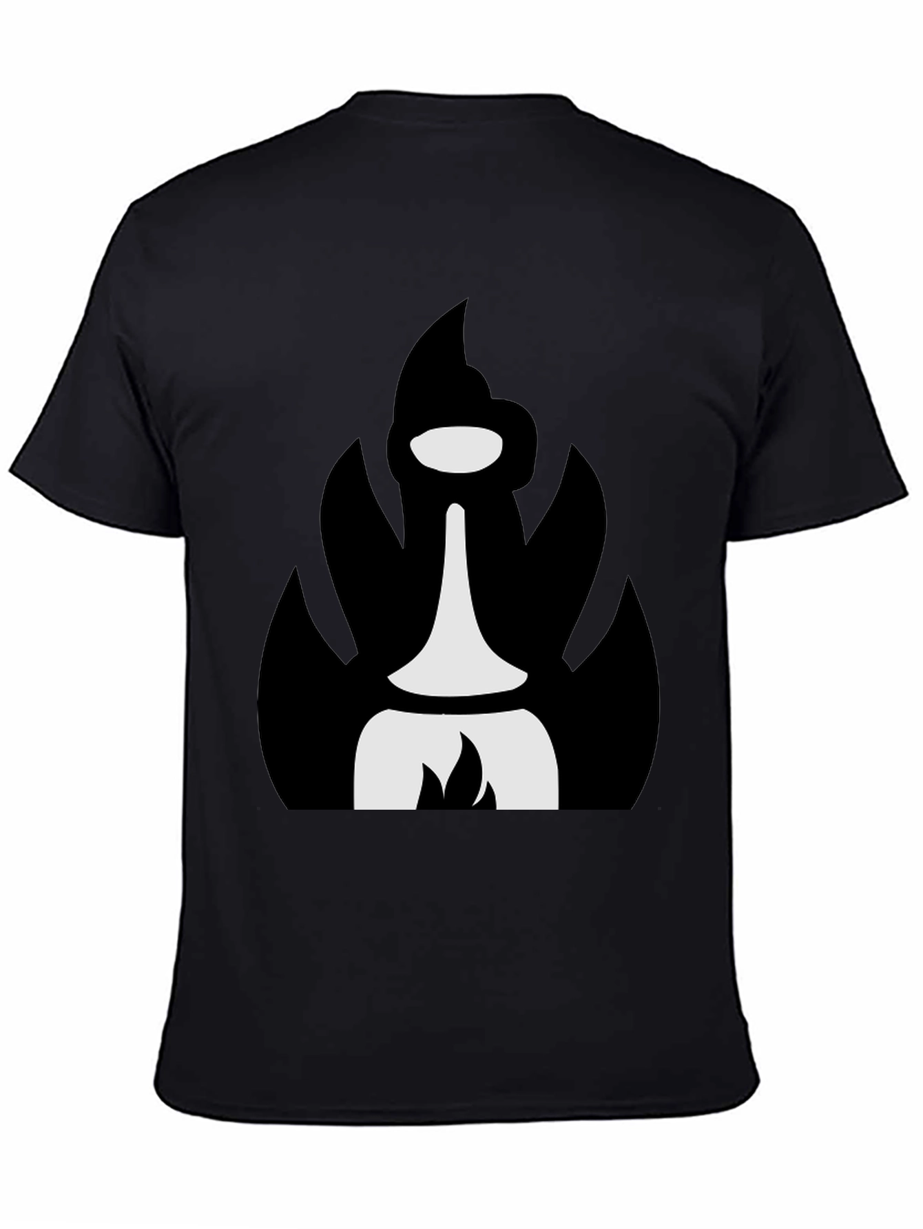 Abstract Black T-Shirt with Unique Graphic