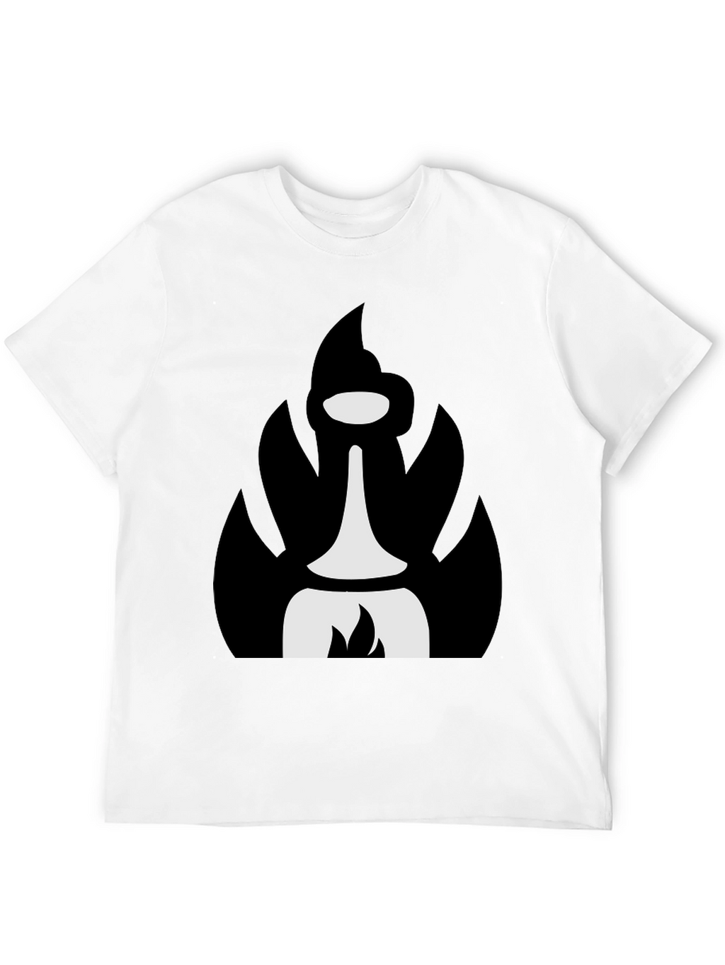 Abstract Black T-Shirt with Unique Graphic
