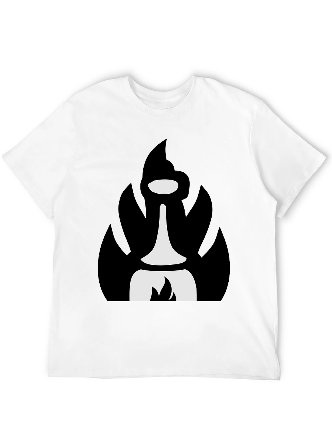 Abstract Black T-Shirt with Unique Graphic