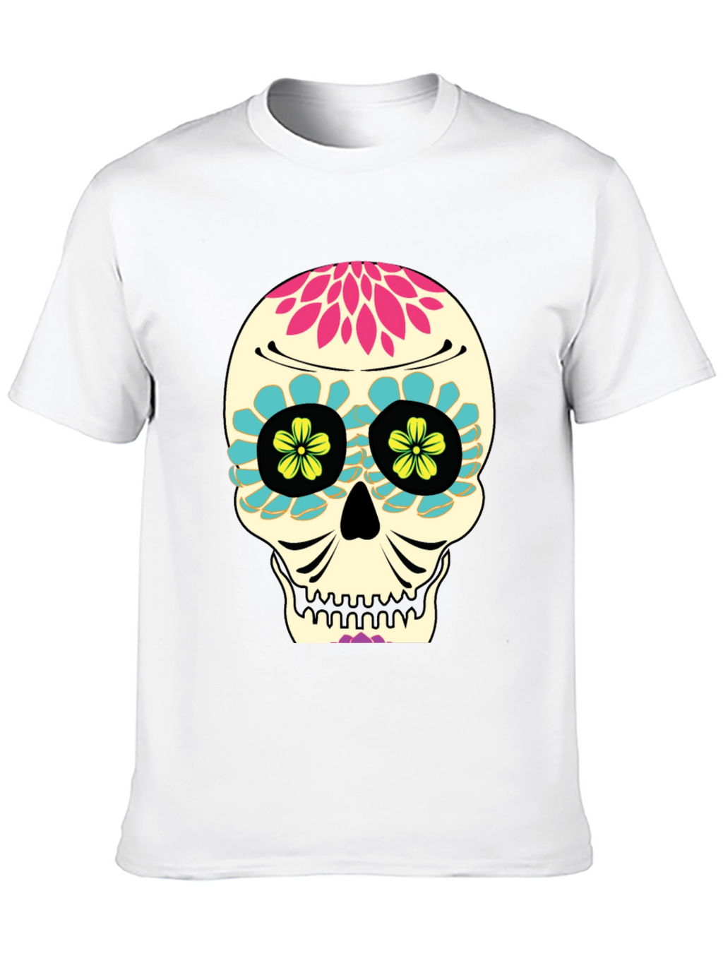 Day of the Dead Skull T-Shirt - Black