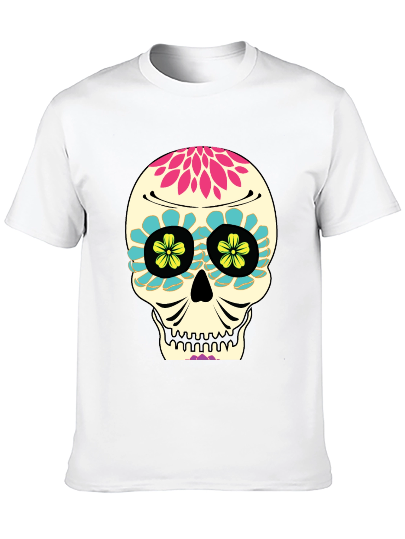 Day of the Dead Skull T-Shirt - Black