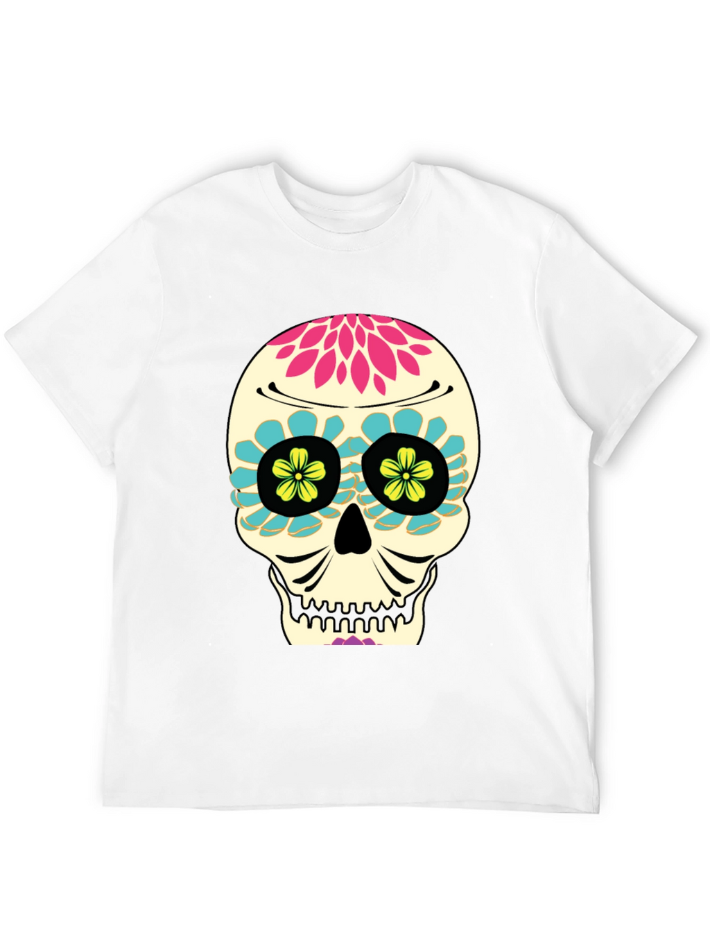 Day of the Dead Skull T-Shirt - Black